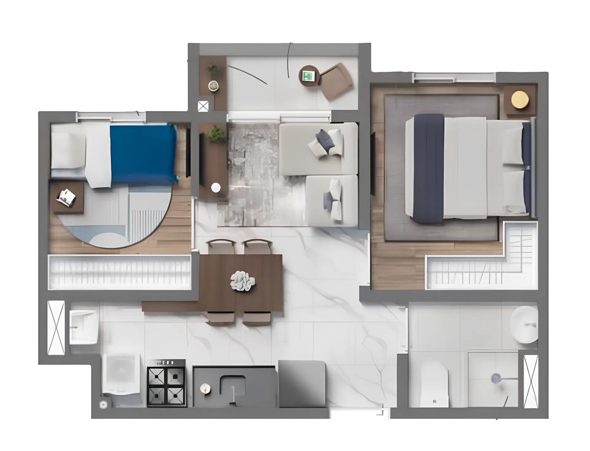 Planta do Vivaz Clube Barra Funda Fase 2 em Barra Funda — 2 dormitórios, 33,81 m²