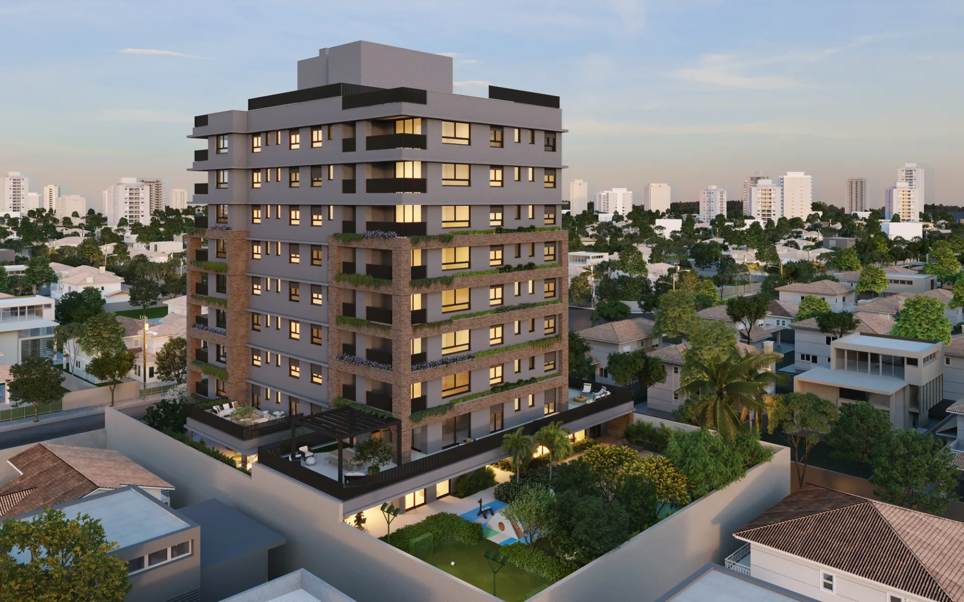 Fachada do 840 Aliança – Comercial, lançamento em São Paulo