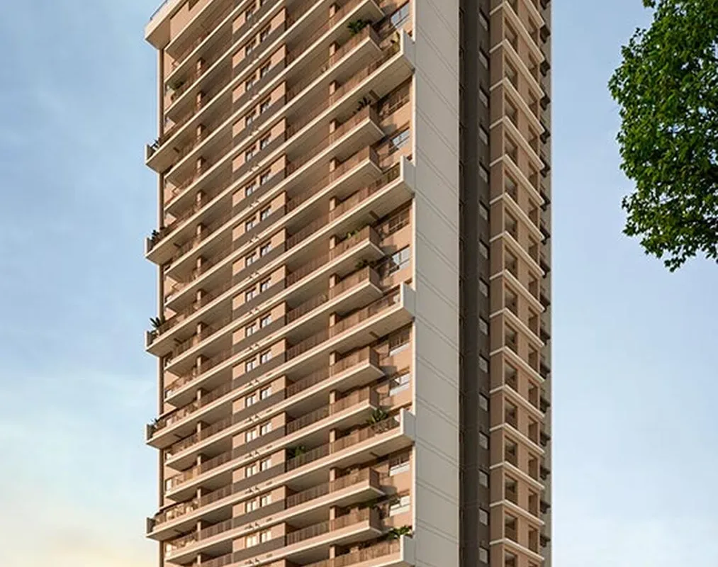 Fachada do Alameda Mará, lançamento em Indianópolis, São Paulo