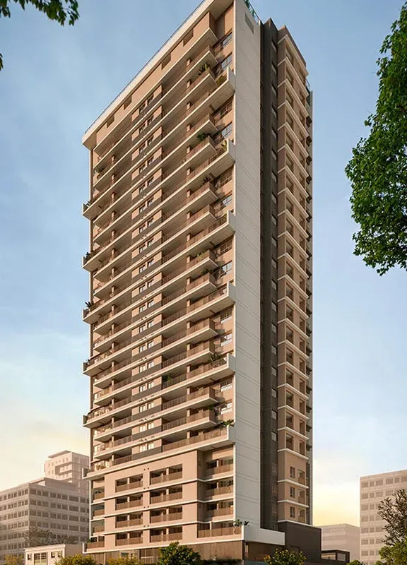 Fachada do Alameda Mará Residencial, na Rua dos Maracatins, Indianópolis, São Paulo