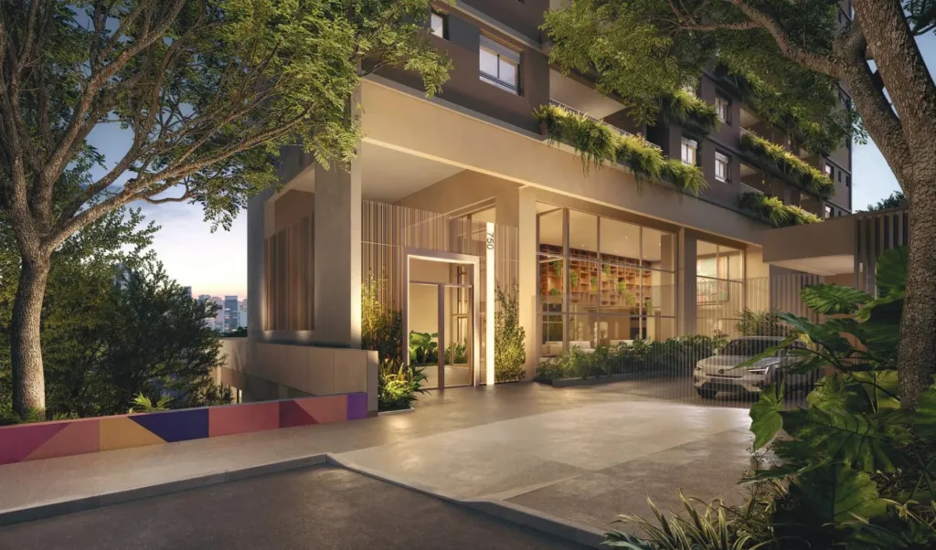 Fachada do empreendimento Almá Pinheiros – Comercial