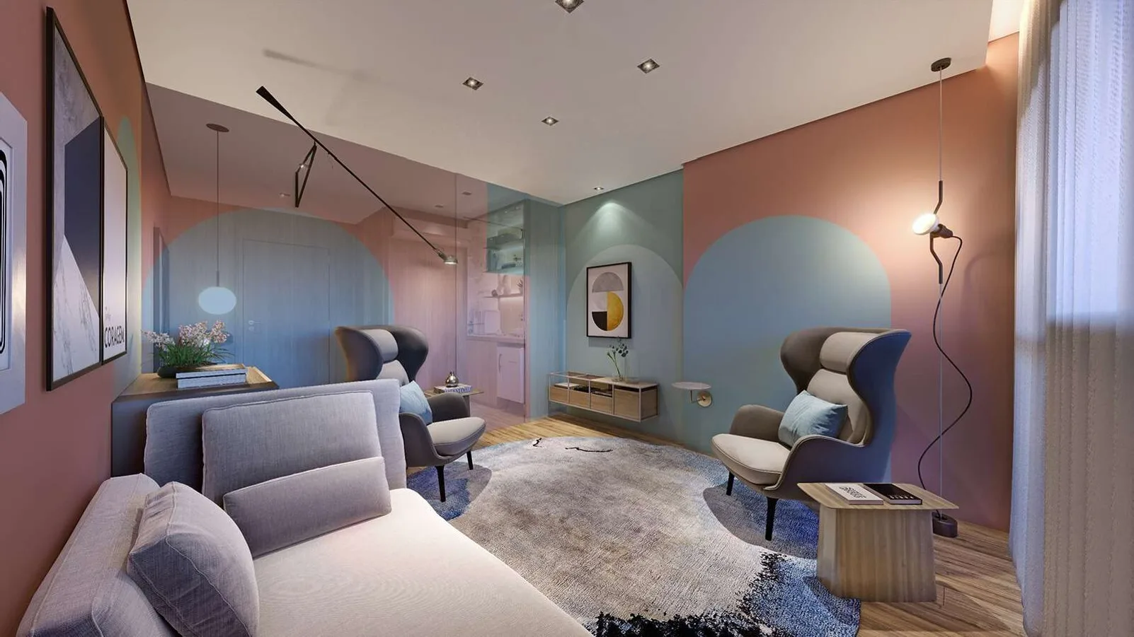 Lazer sala do Ária Higienópolis – Comercial em Higienópolis, São Paulo