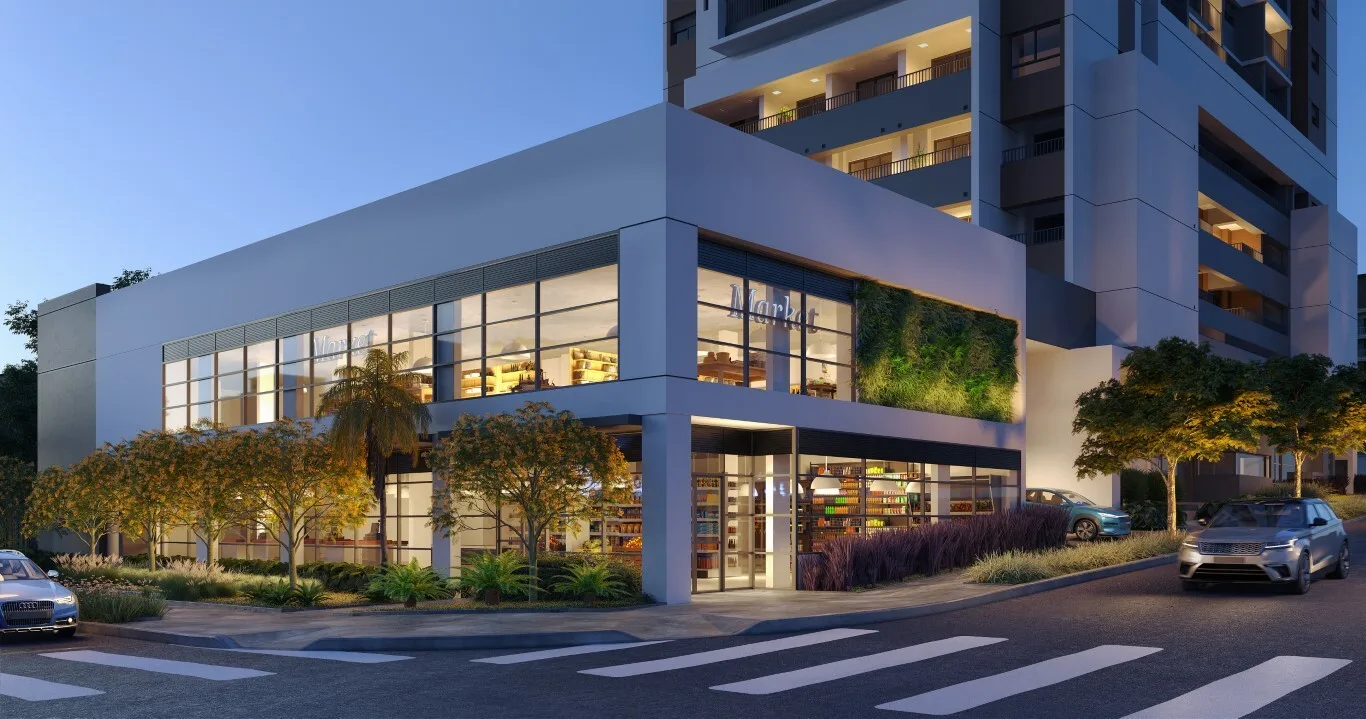 Fachada do Camino Alto da Boa Vista – Comercial, lançamento em Alto da Boa Vista, São Paulo