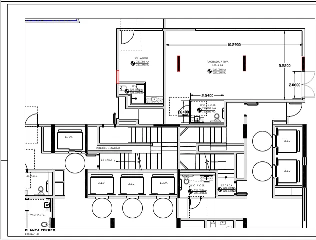 Planta do Connect Butantã – Comercial em Butantã — 66,97 m²