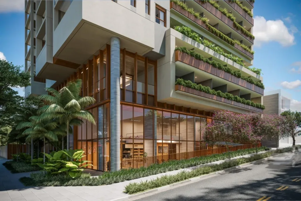 Fachada do empreendimento Esquina Jardyn – Comercial