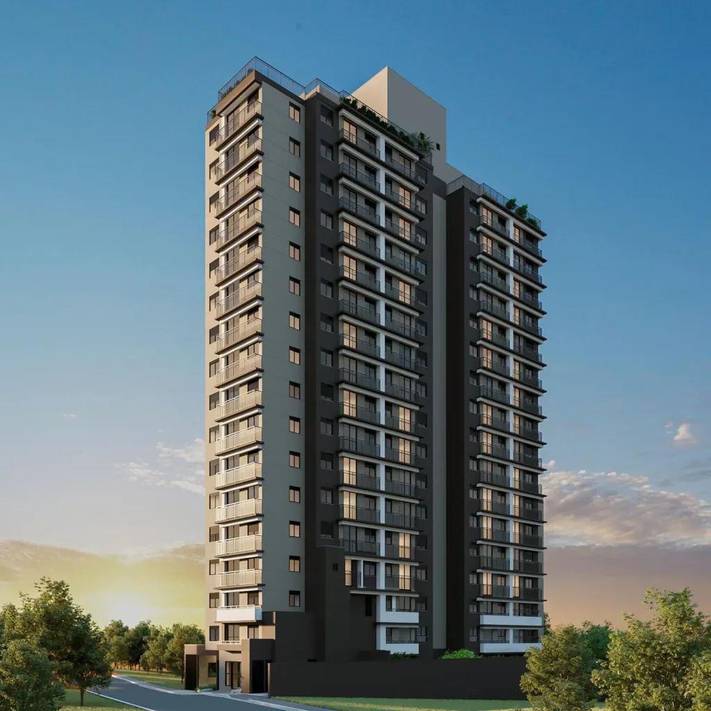 Fachada do empreendimento Flamboyant 294 – Short Stay