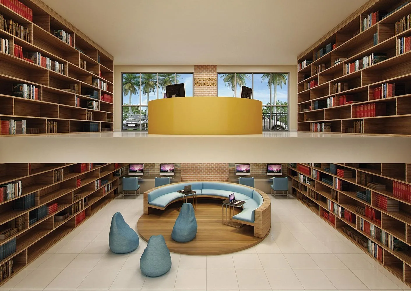 Lazer livraria do Green Work Boullevard – Comercial em Jabaquara, São Paulo