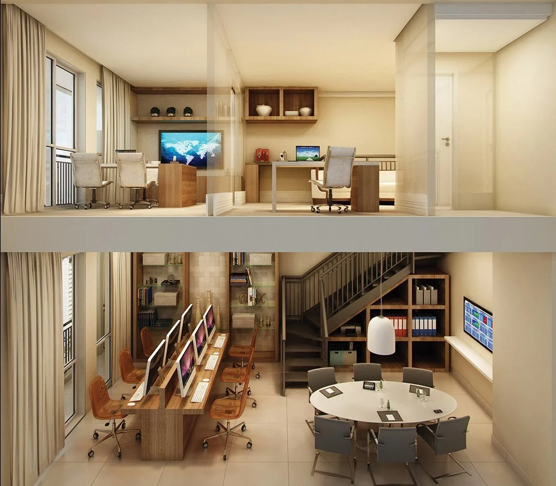 Lazer sala duplex do Green Work Boullevard – Comercial em Jabaquara, São Paulo