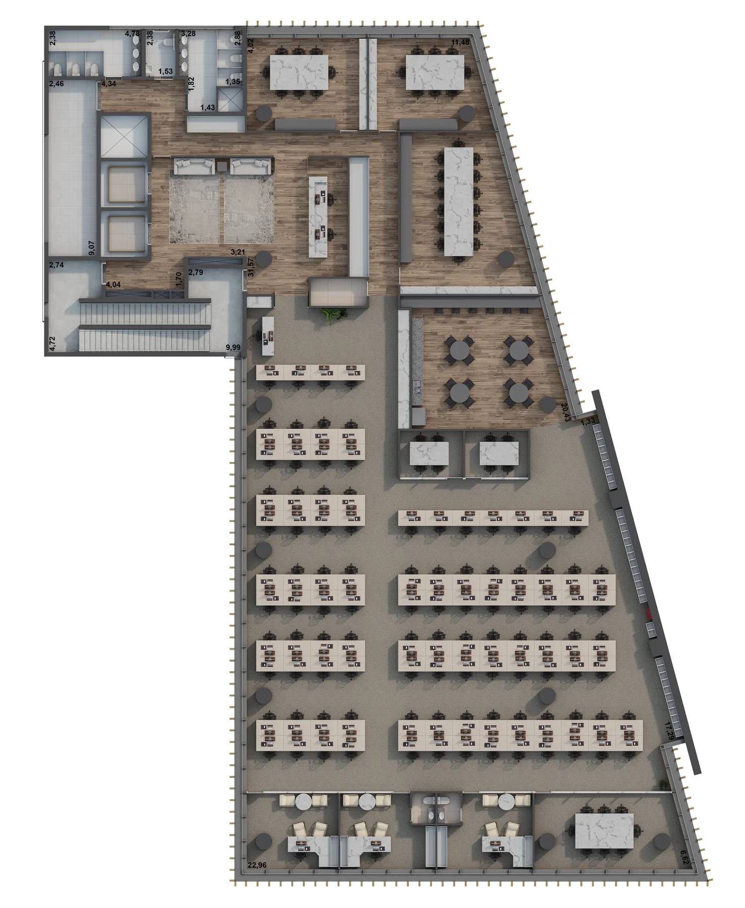 Lazer laje comercia do H.I. Pinheiros – Comercial em Pinheiros, São Paulo