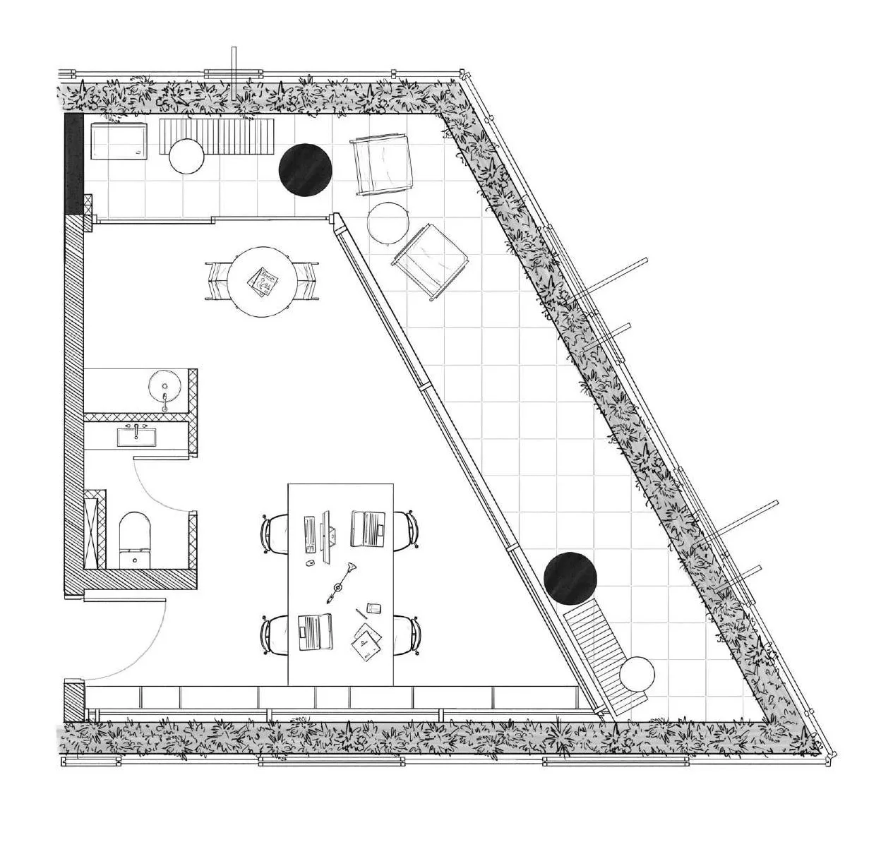 Planta do Iperó 111 – Comercial em Vila Madalena — 27,5 m²