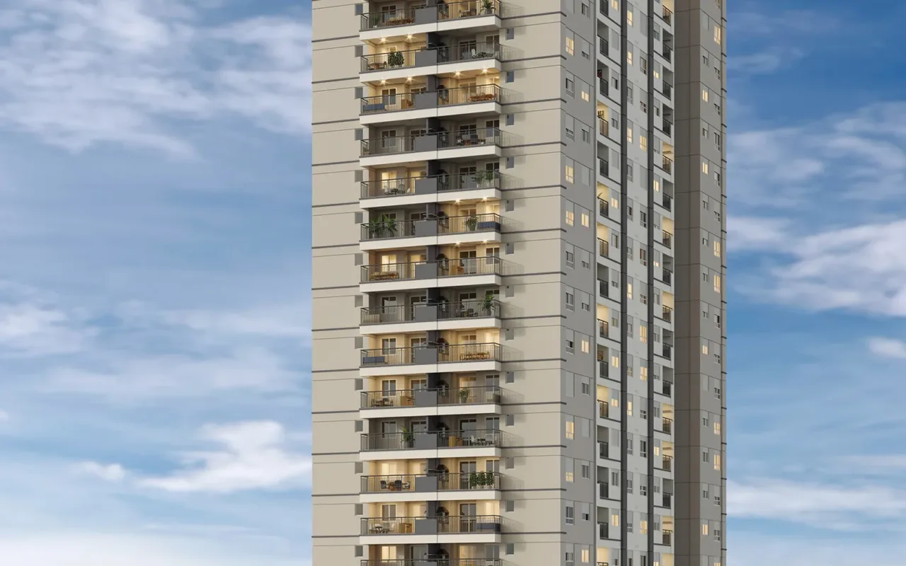 Fachada do Jacarandá Morumbi, lançamento em Vila Andrade, São Paulo