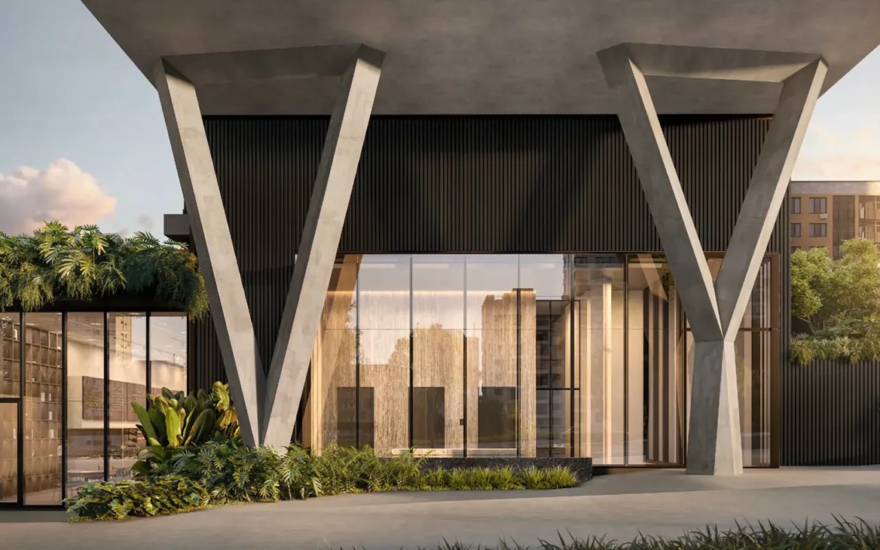 Fachada do JNCQUOI – Comercial, lançamento em Paraíso, São Paulo