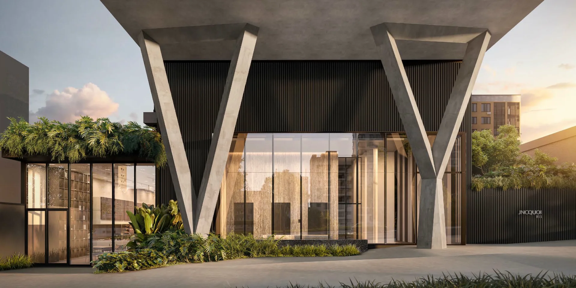 Fachada do JNCQUOI – Comercial, lançamento em Paraíso, São Paulo