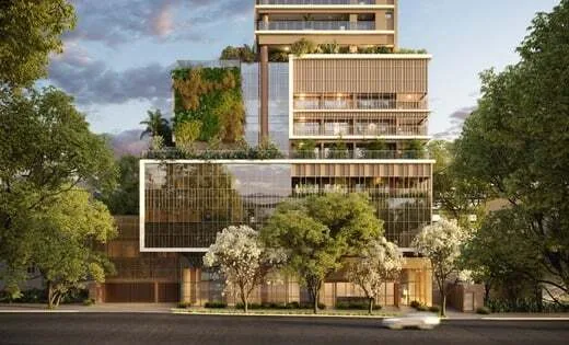 Fachada do Le Jardin Cyrela by YOO – Comercial, lançamento em Pinheiros, São Paulo