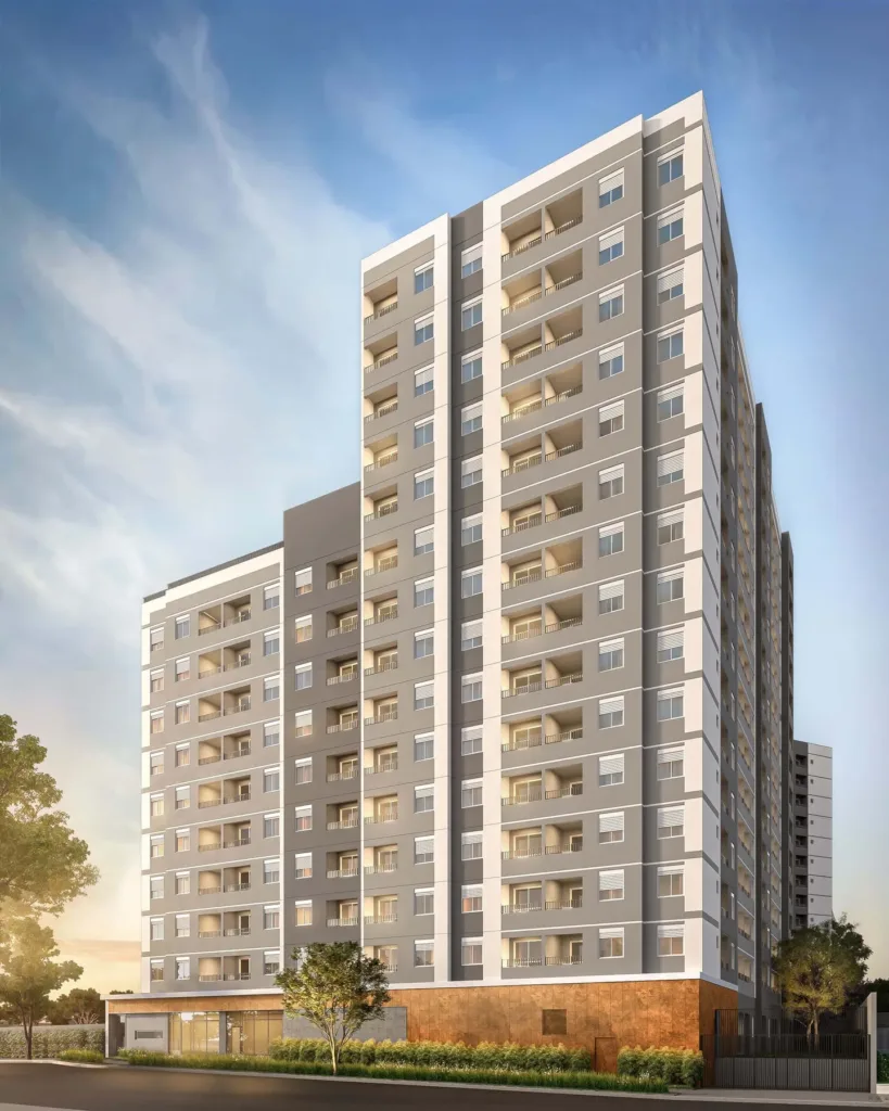 Fachada do empreendimento Living Full Conceição