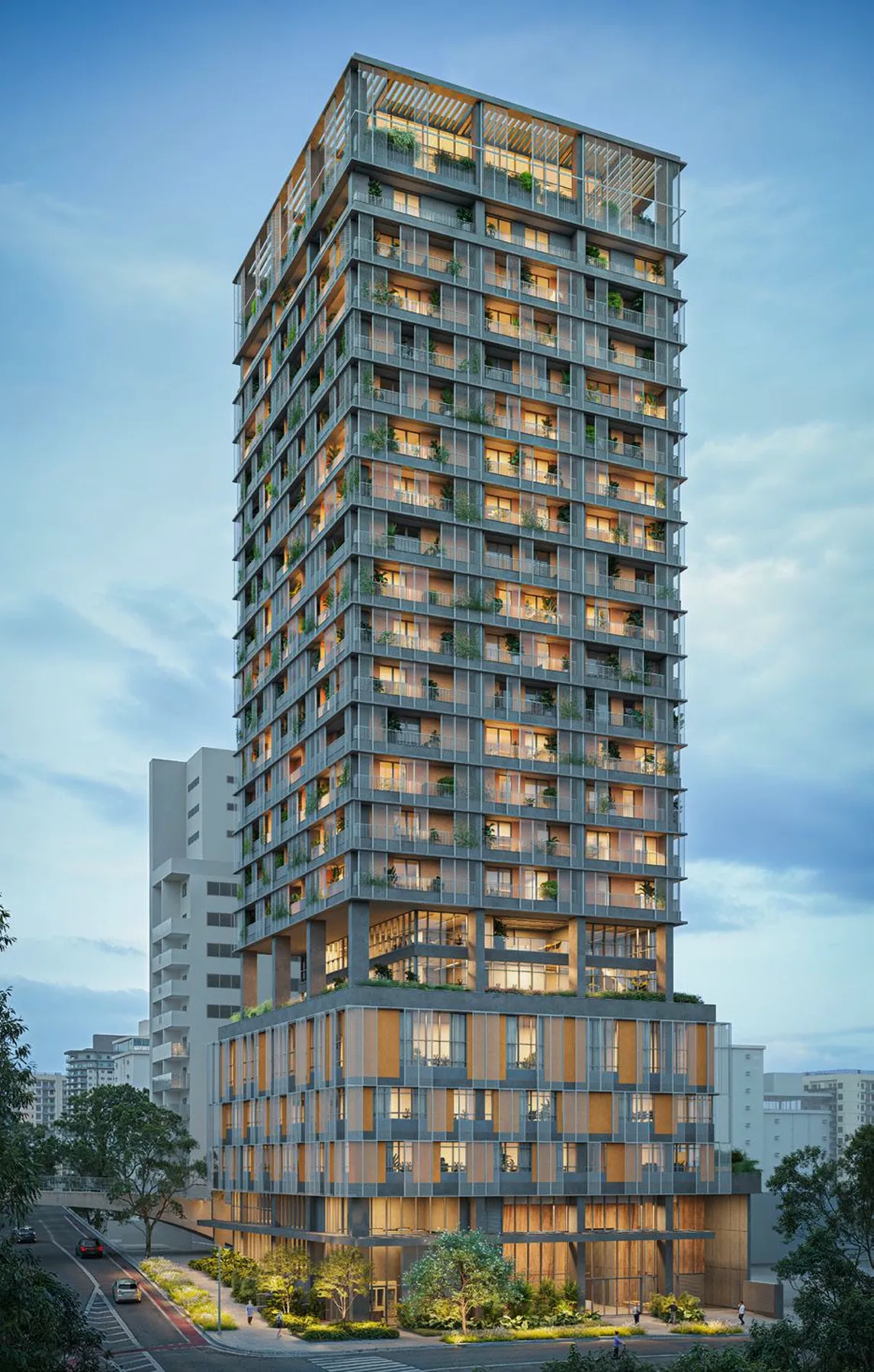 Fachada do Lumi – Comercial, lançamento em Jardim Paulista, São Paulo