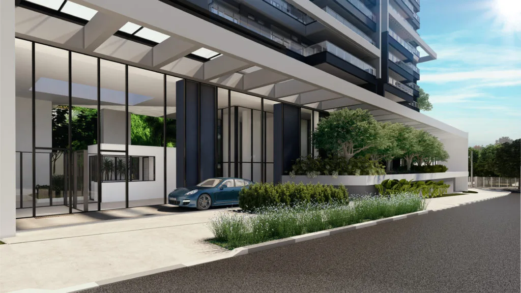 Fachada 2 do MARCCO – Comercial em Vila Romana, São Paulo