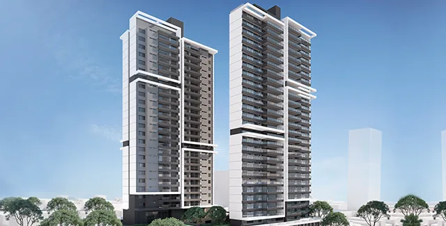 Fachada do MARCCO – Comercial, lançamento em Vila Romana, São Paulo
