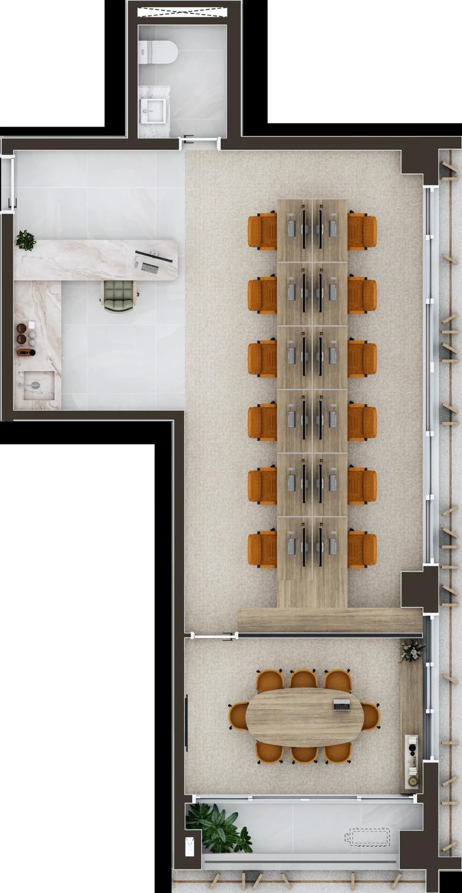 Planta do Matté João Moura – Comercial em Pinheiros — 76,04 m²