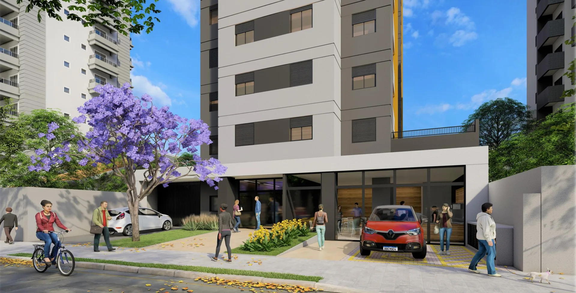 Fachada do Mbigucci Joy – Comercial, lançamento em Vila Prudente, São Paulo