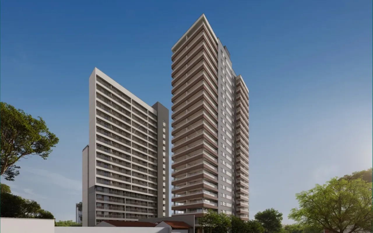 Fachada do Near Guarapiranga Oasis – Comercial, lançamento em São Paulo