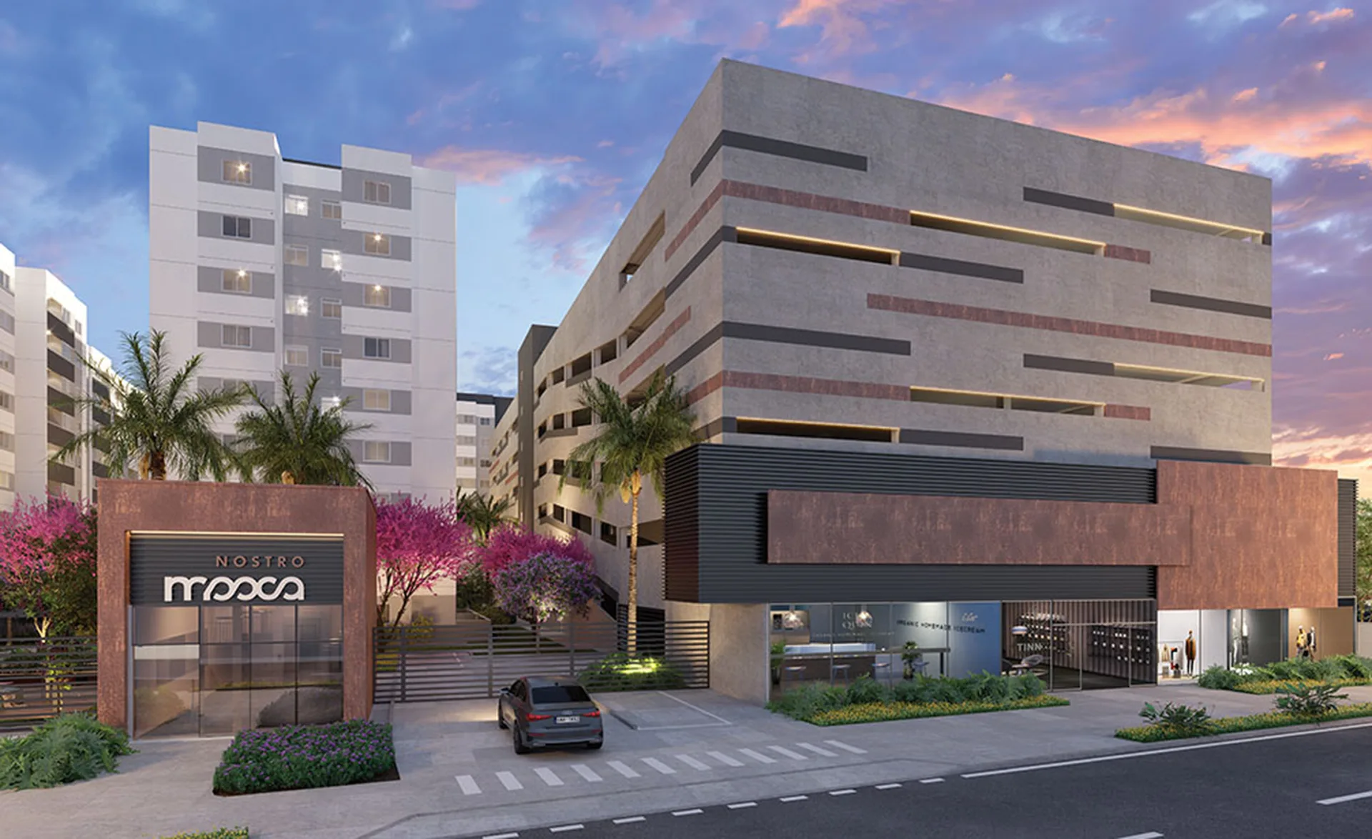 Fachada do Nostro Mooca – Comercial, lançamento em Mooca, São Paulo