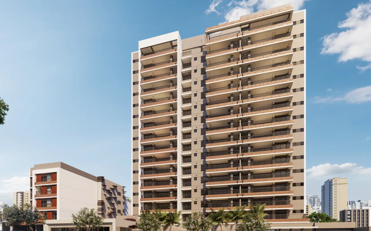 Fachada do Organy Singular – Comercial, lançamento em Vila Clementino, São Paulo
