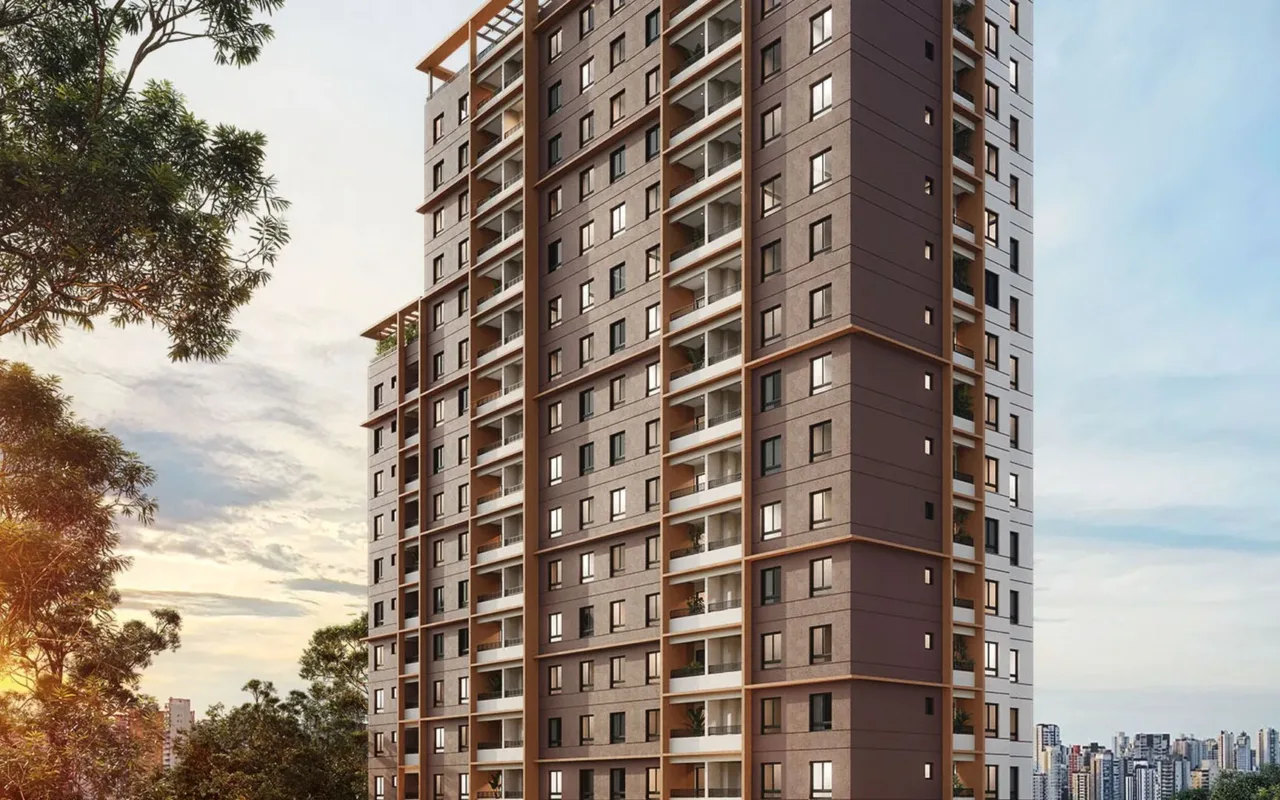 Fachada do Ori Praça da Árvore – Comercial, lançamento em Mirandópolis, São Paulo