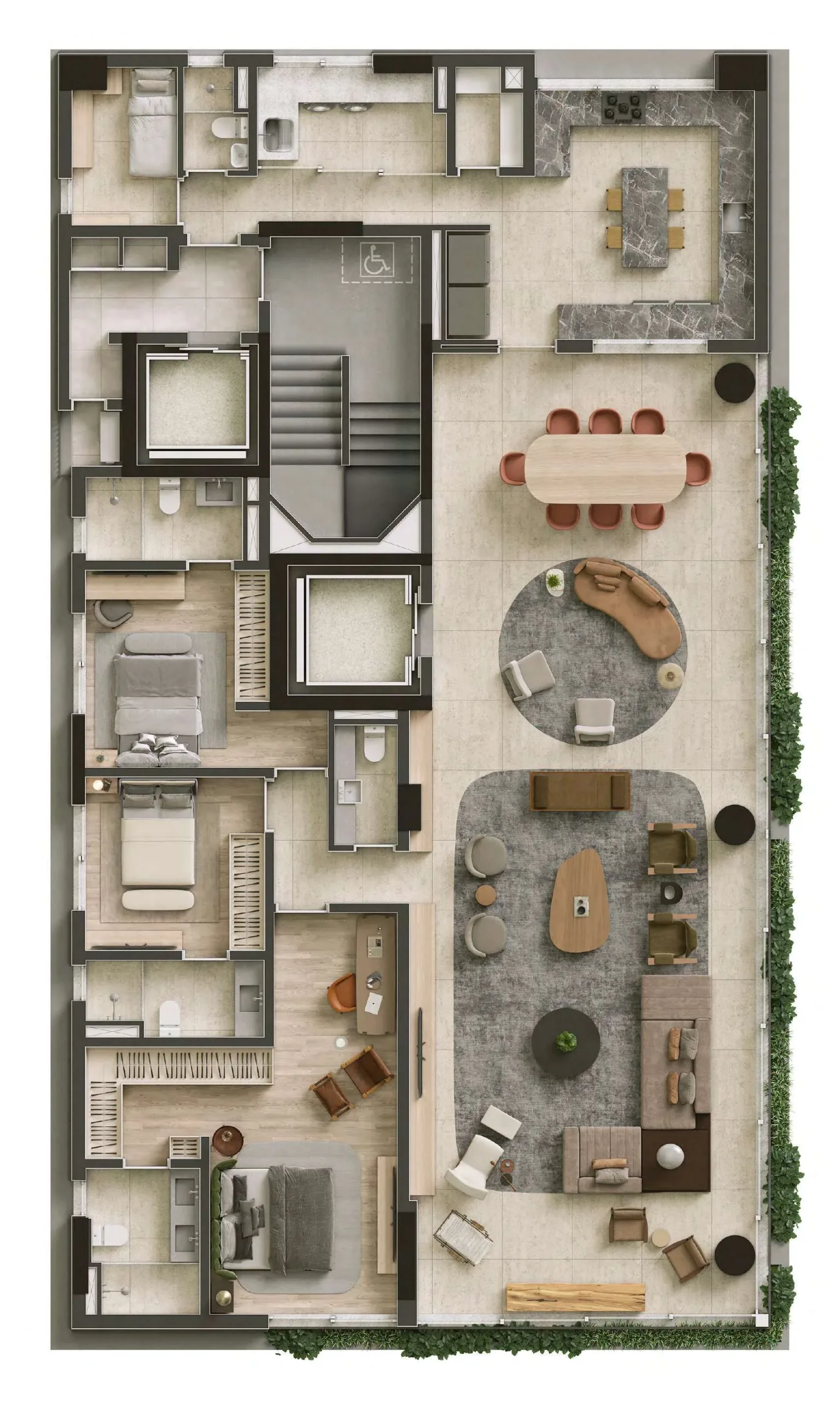 Planta do Oscar 900 em Jardim Paulista — 3 dormitórios – 237,15 m²