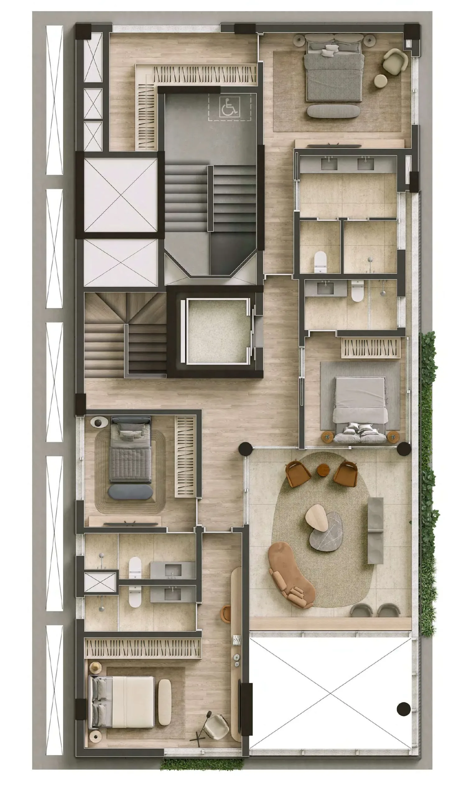 Planta do Oscar 900 em Jardim Paulista — 4 dormitórios – 514,16 m²