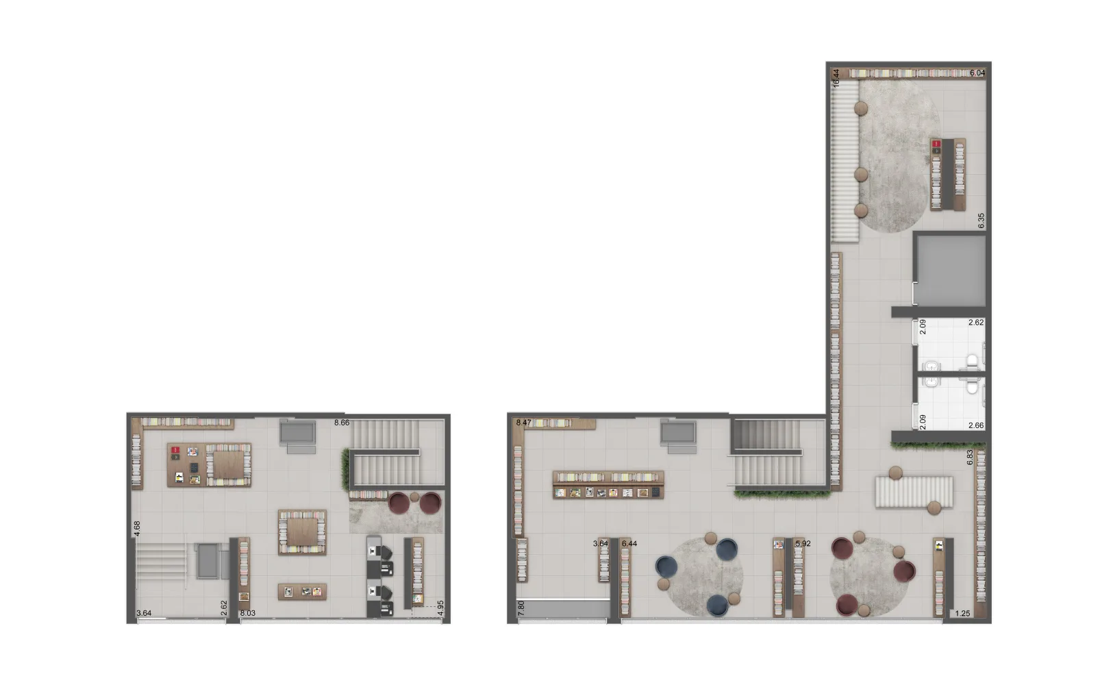 Planta do Raízes Reserve – Comercial em Vila Prudente — 346,43 m²