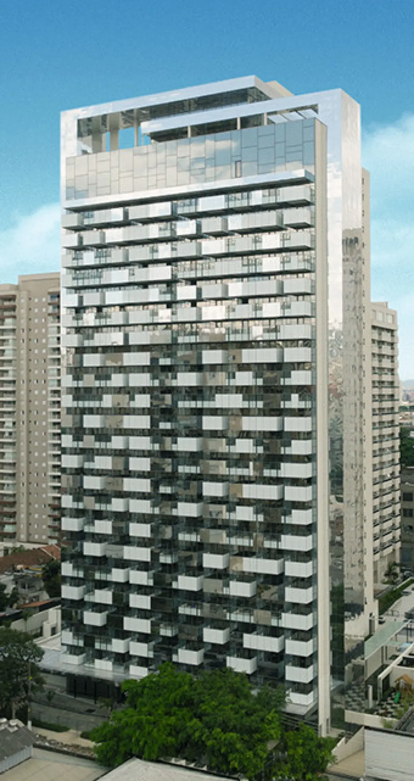 Fachada do Setin Midtown Pacaembu Office – Comercial, lançamento em Pacaembu, São Paulo