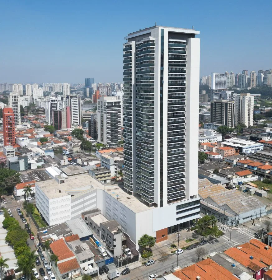 Fachada do Skyline Intelligent Business – Comercial, lançamento em Chácara Santo Antônio, São Paulo