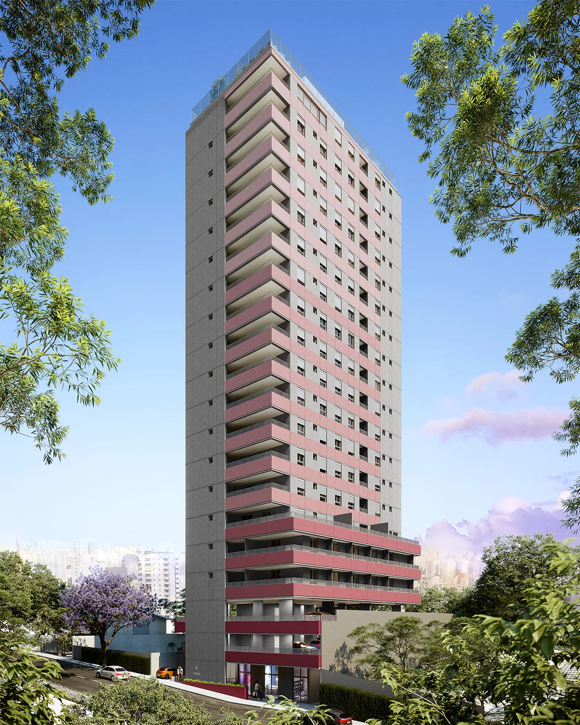 Fachada do Soberano Guilhermina – Comercial, lançamento em Vila Guilhermina, São Paulo