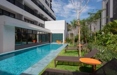 Lazer piscina do SP Code Paulista – Comercial em Paraíso, São Paulo