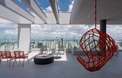 Lazer rooftop lounge do SP Code Paulista – Comercial em Paraíso, São Paulo
