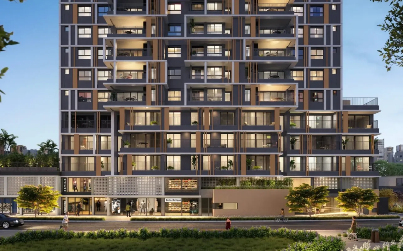 Fachada do Tons Klabin – Comercial, lançamento em Chácara Klabin, São Paulo