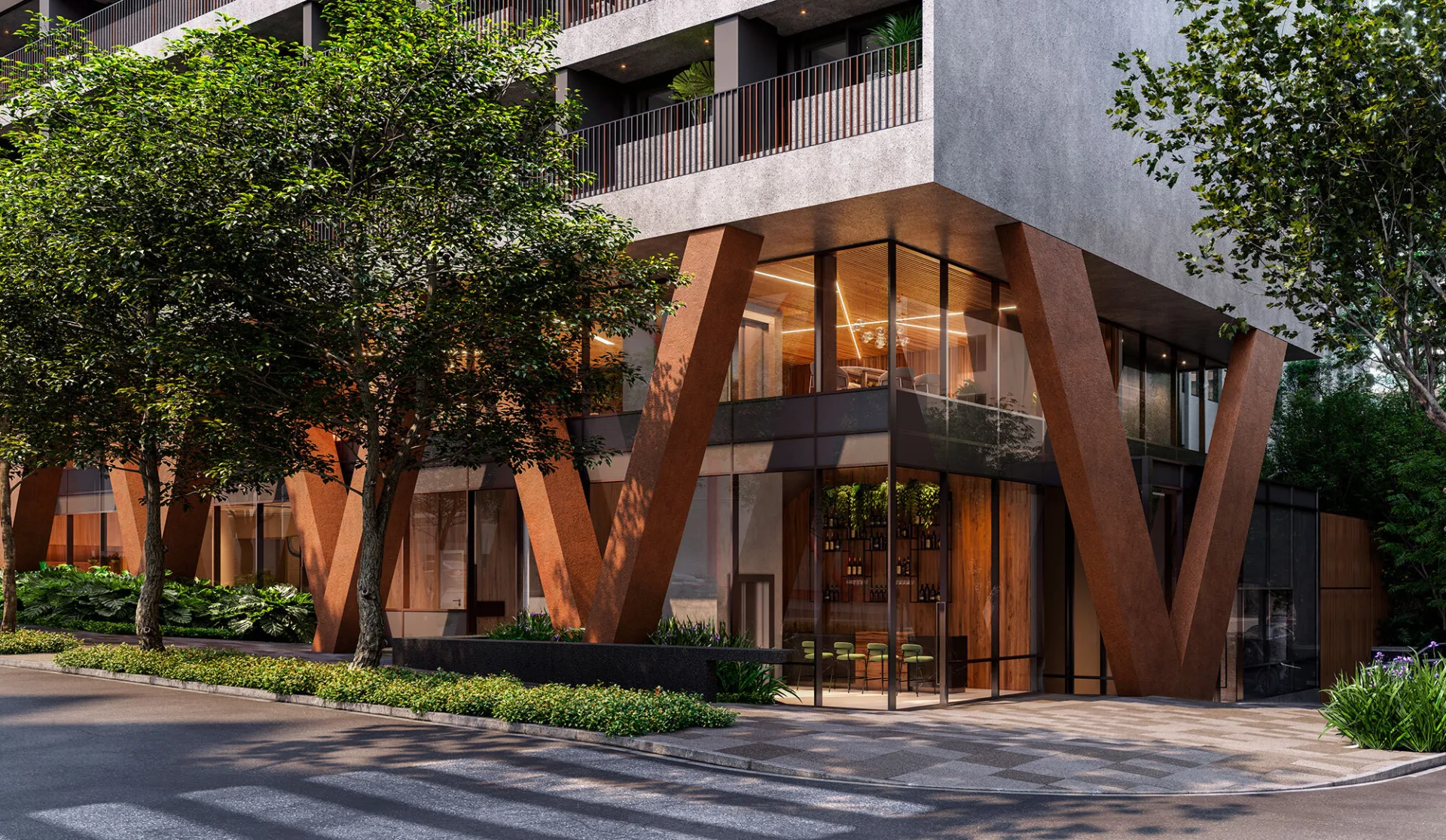 Fachada do Uapé Higienópolis – Comercial, lançamento em Higienópolis, São Paulo