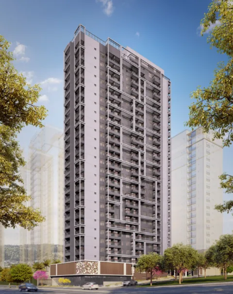 Fachada do Uwin Brooklin – Comercial, lançamento em Brooklin, São Paulo