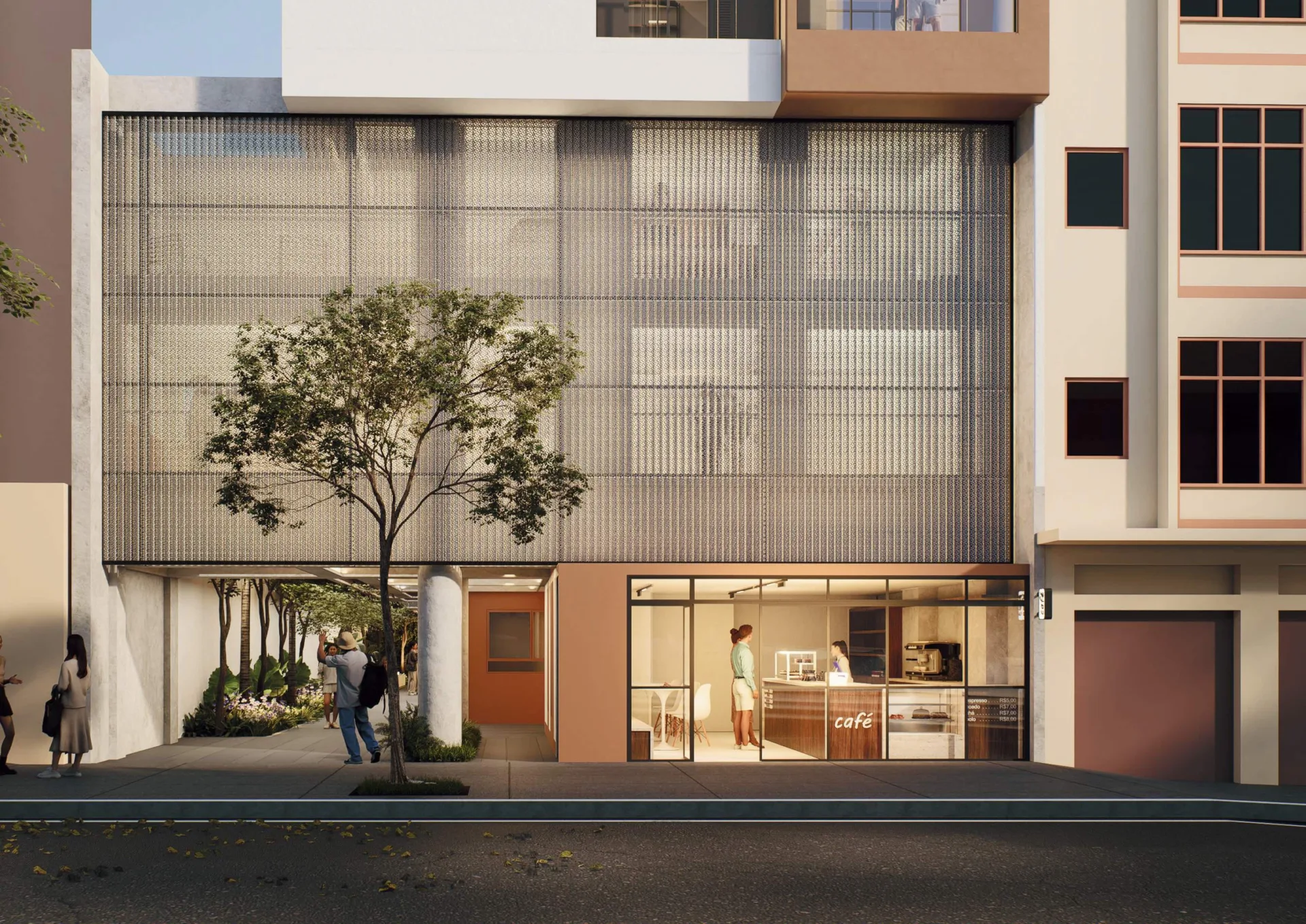 Fachada do Verus Mackenzie – Comercial, lançamento em Vila Buarque, São Paulo