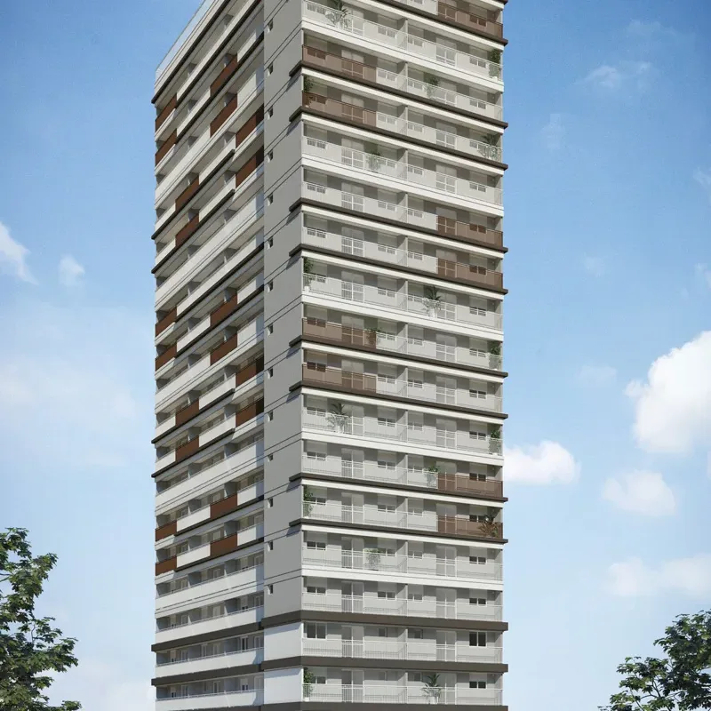 Fachada do Welconx Chácara Klabin, lançamento em Ipiranga, São Paulo