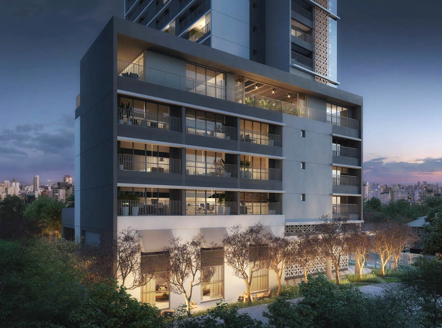 Fachada do Zahle Jardins – Comercial, lançamento em Paraíso, São Paulo