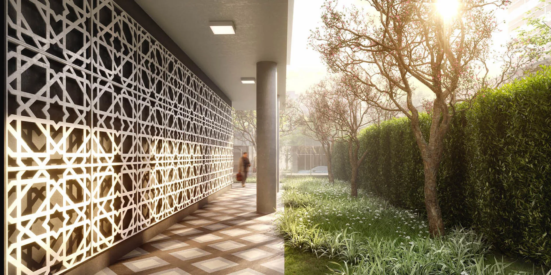 Lazer jardim terreo - offices do Zahle Jardins – Comercial em Paraíso, São Paulo