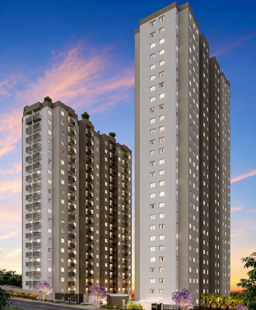 Fachada do empreendimento Ares do Horto Pau Brasil