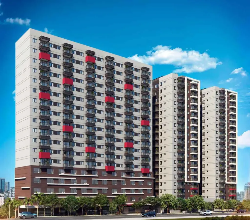 Fachada do empreendimento ClubLine São Judas – NR – Fase 2 – Short Stay