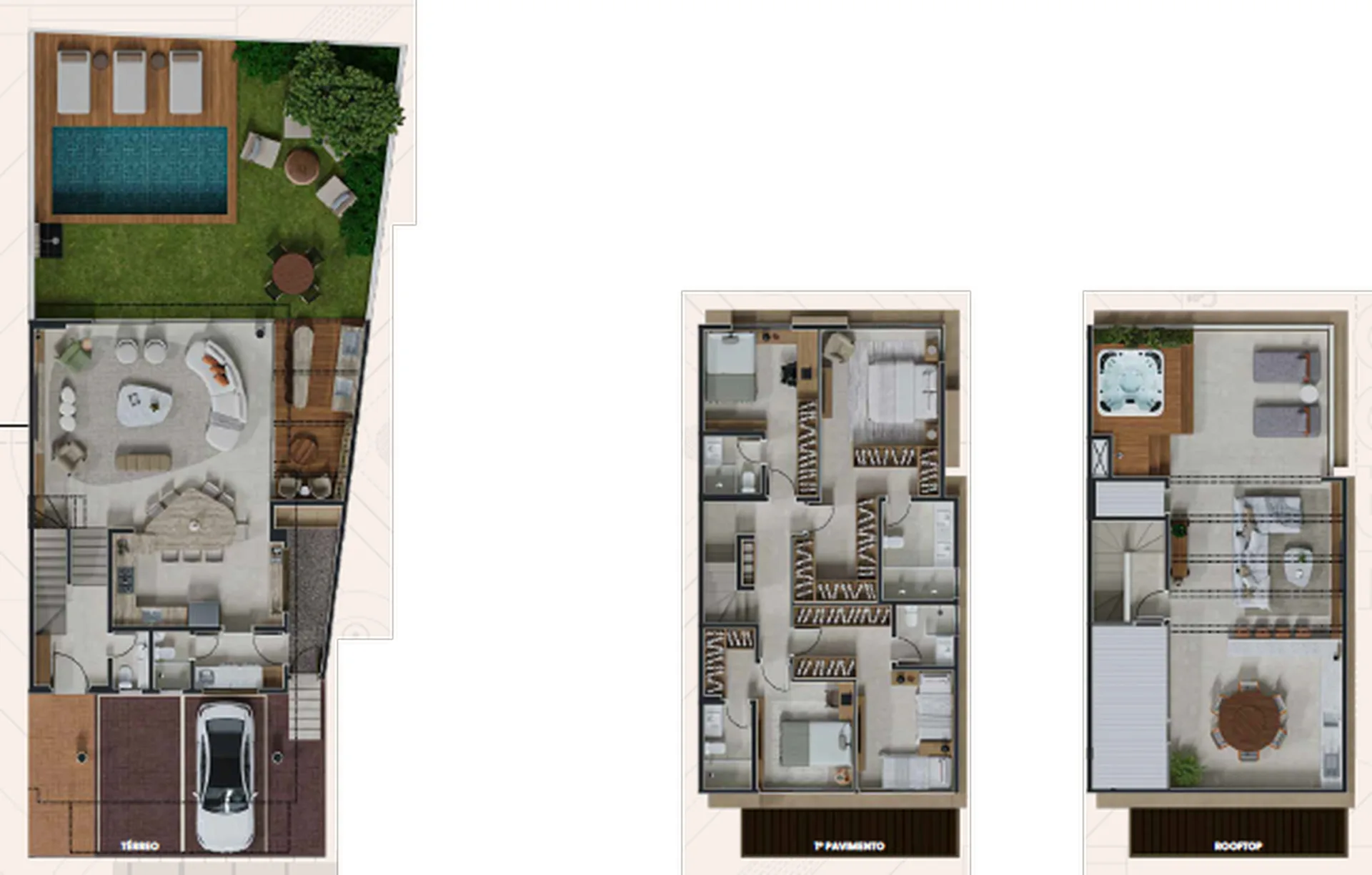 Planta do Cube XL Adibo em Morumbi — 4 dormitórios – 417 m²