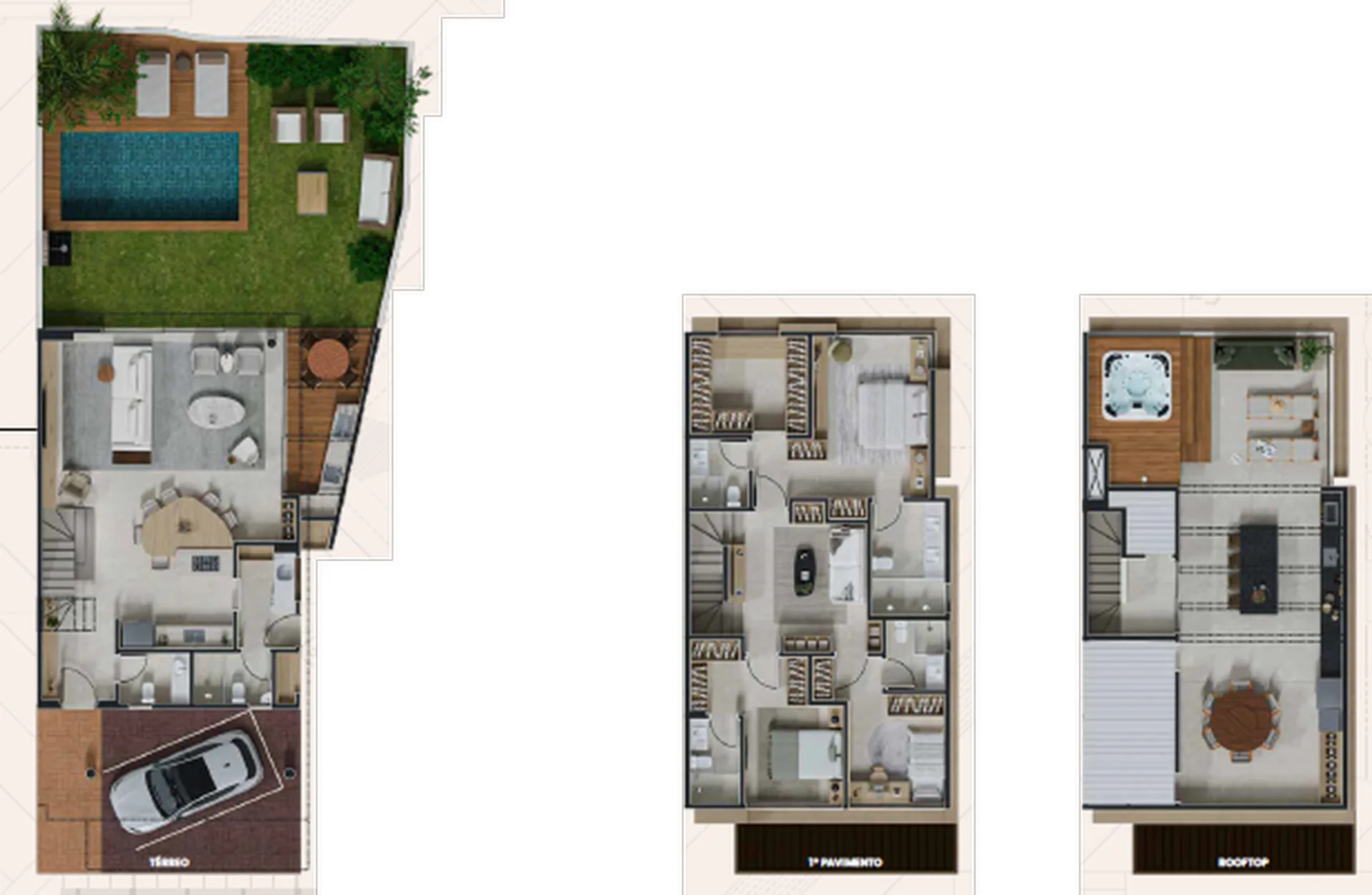 Planta do Cube XL Adibo em Morumbi — 3 dormitórios – 417 m²