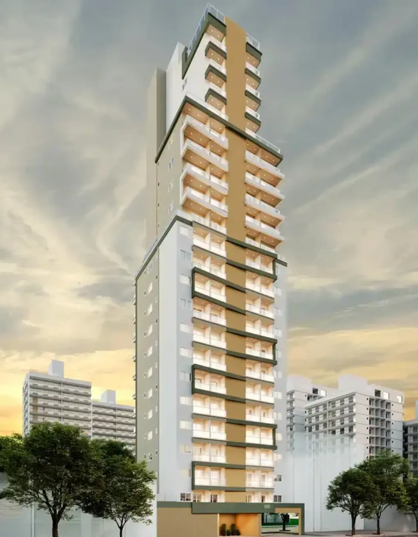 Fachada 2 do Jade em Bela Vista, São Paulo