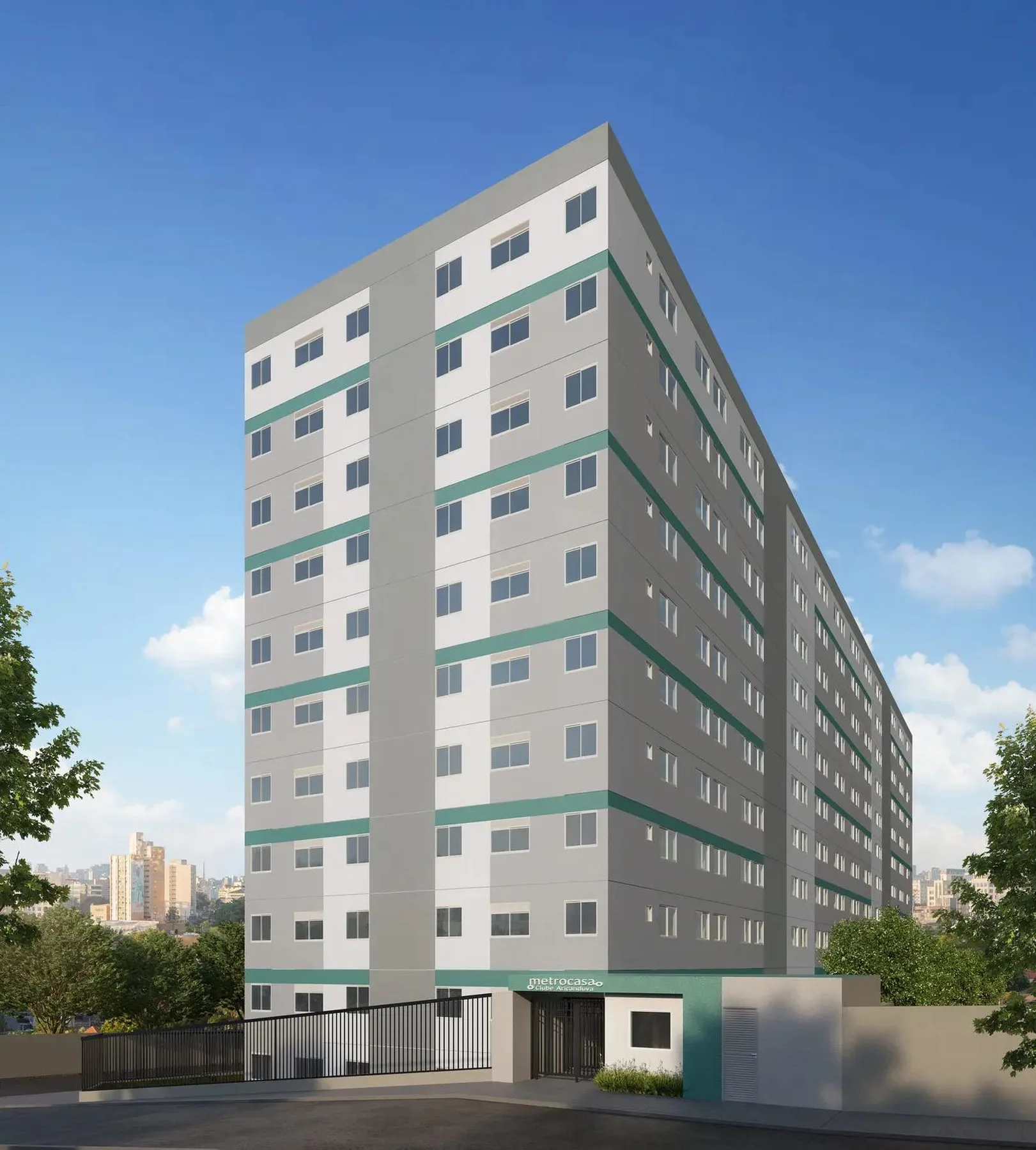 Fachada 2 do Metrocasa Clube Aricanduva em São Paulo