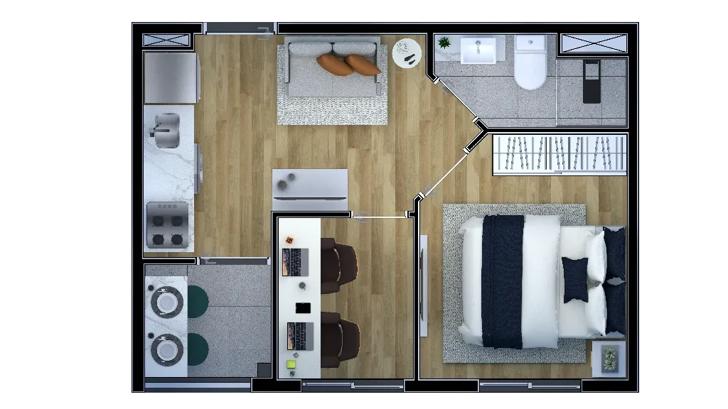 Planta do Metrocasa Vila Clarice — 1 dormitório – 26 m²